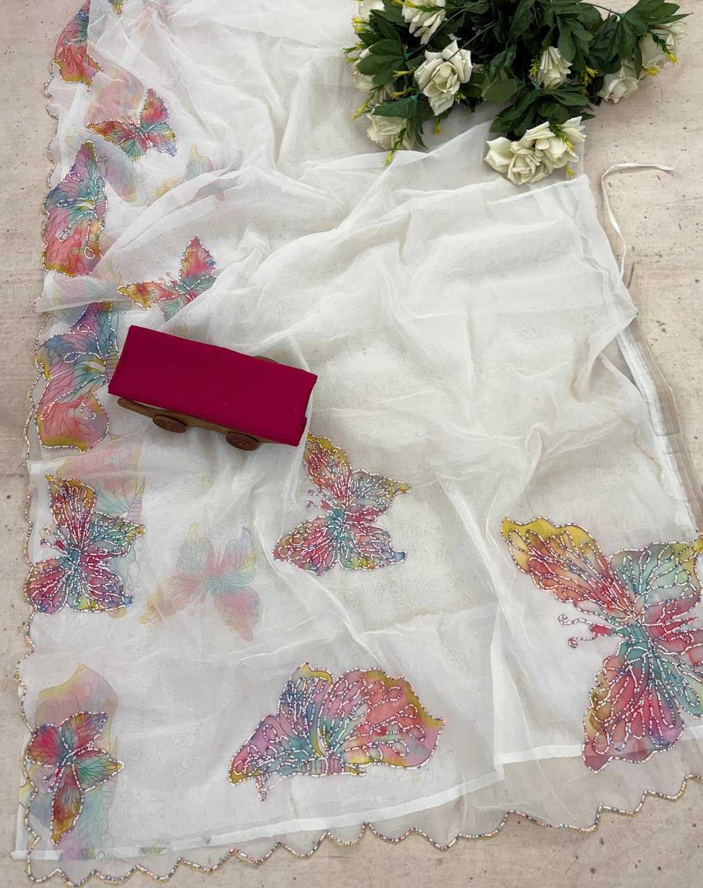 YNF Wholesale Organza Ready To Wear Sarees KESH606 446 | Surat Manufacturer