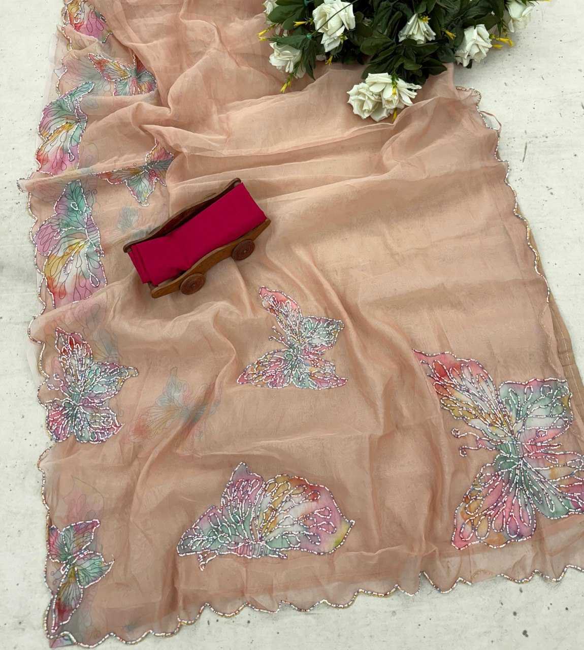 YNF Wholesale Organza Ready To Wear Sarees KESH606 446 | Surat Manufacturer