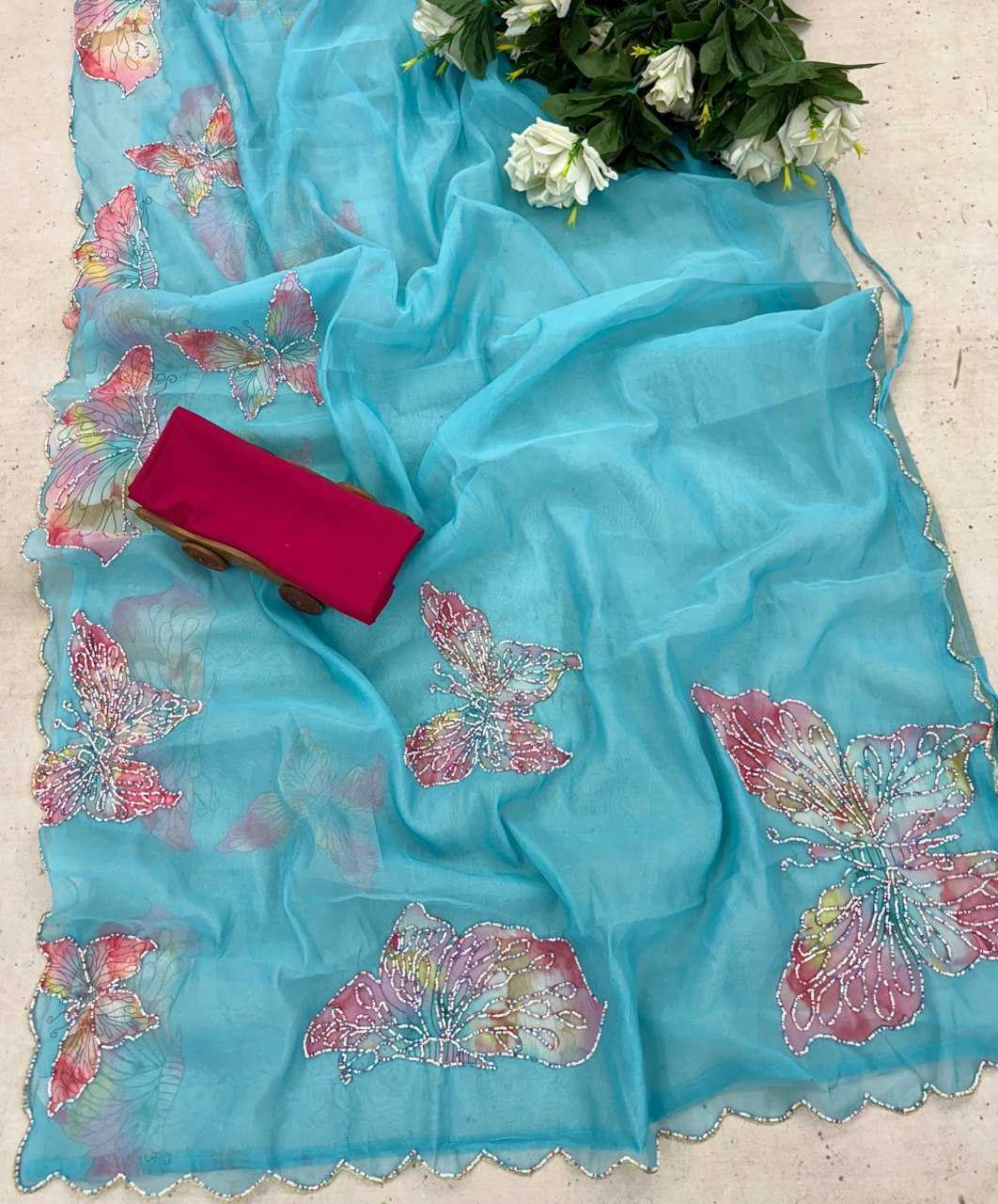 YNF Wholesale Organza Ready To Wear Sarees KESH606 446 | Surat Manufacturer