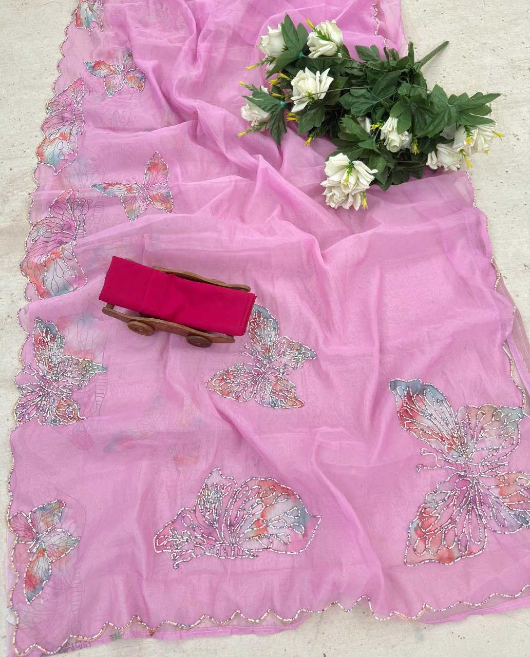 YNF Wholesale Organza Ready To Wear Sarees KESH606 446 | Surat Manufacturer