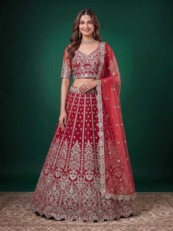 YNF Wholesale Soft Net Wedding Lehenga KESH638 6013 | Surat Manufacturer