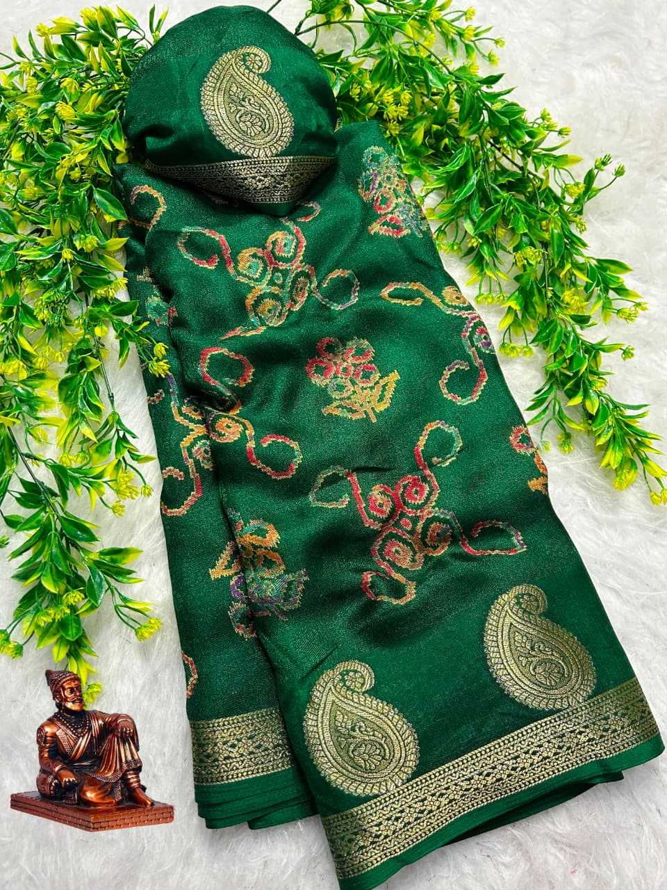 YNF Wholesale Premium Silk Printed Sarees KESH673 Marshmallow Keri | Surat Manufacturer