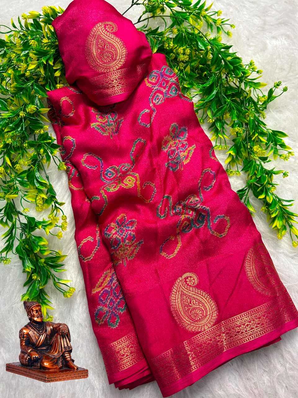 YNF Wholesale Premium Silk Printed Sarees KESH673 Marshmallow Keri | Surat Manufacturer