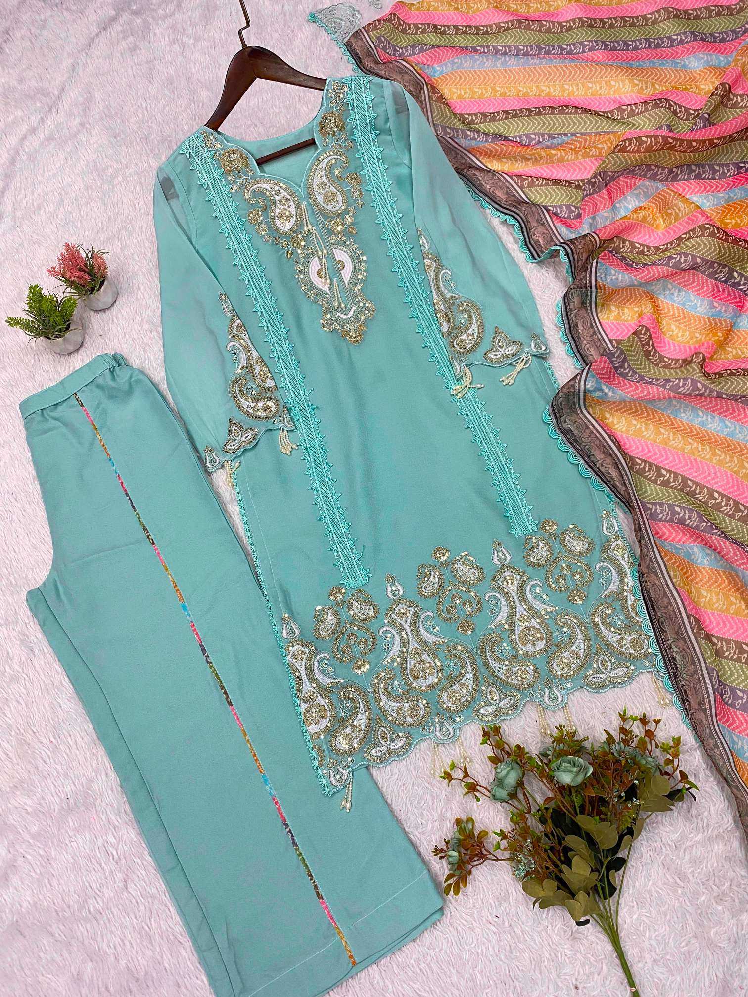 YNF Wholesale Georgette Embroidery Suits KESH678 2103 | Surat Manufacturer