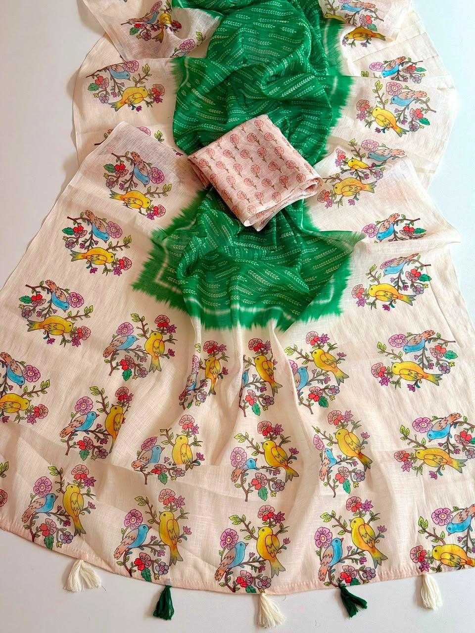 YNF Wholesale Linen Ready To Wear Sarees KESH681 Aditi | Surat Manufacturer