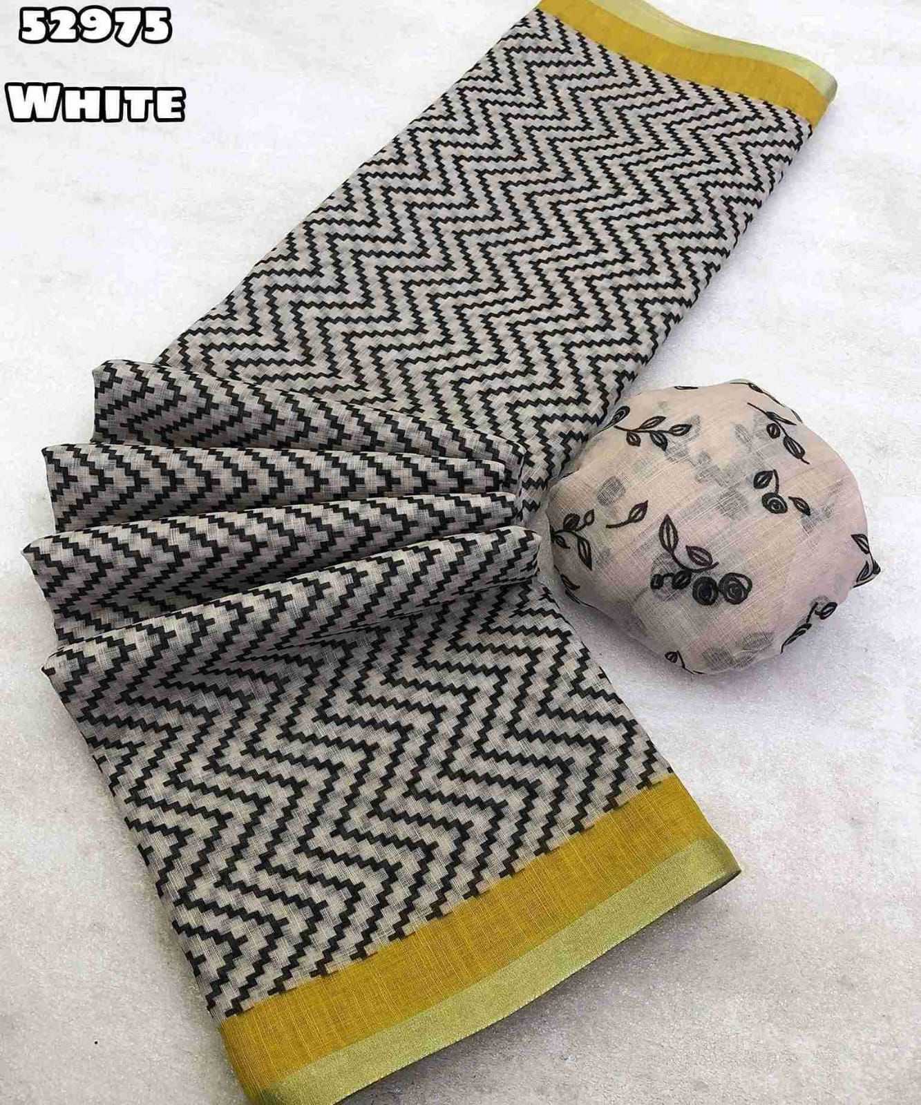 YNF Wholesale Linen Printed Sarees KESH683 Zulf 2 | Surat Manufacturer
