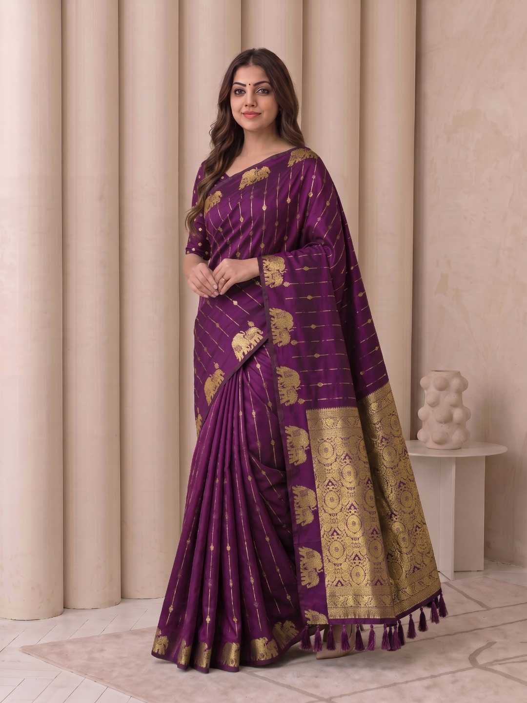 YNF Wholesale Soft Silk Paithani Sarees KESH692 GAJRAJ | Surat Manufacturer