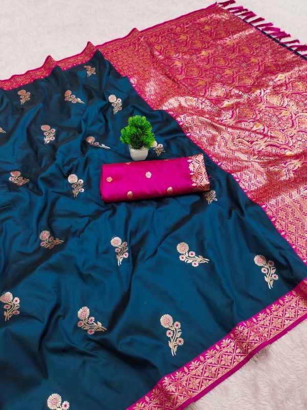 YNF Wholesale Banarasi Soft Silk Zari Border Sarees KESH700 Dolly | Surat Manufacturer