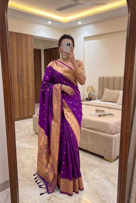 YNF Wholesale Paithani Silk Designer Sarees KESH700 Munia | Surat Manufacturer