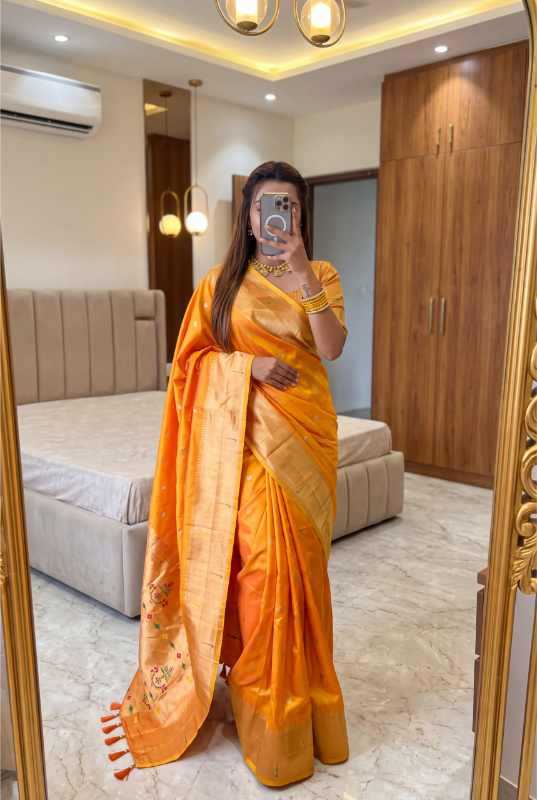 YNF Wholesale Paithani Silk Designer Sarees KESH700 Munia | Surat Manufacturer