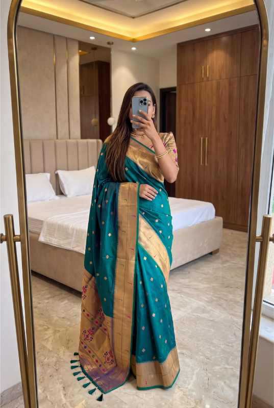 YNF Wholesale Paithani Silk Designer Sarees KESH700 Munia | Surat Manufacturer