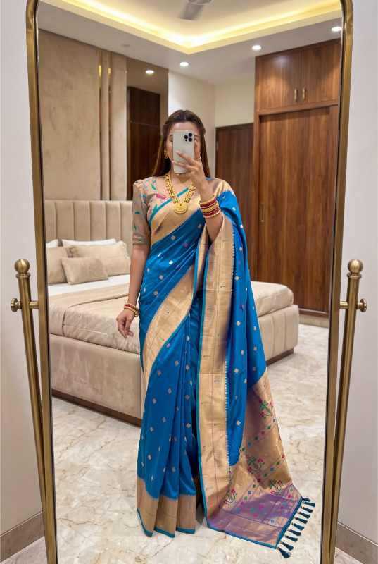 YNF Wholesale Paithani Silk Designer Sarees KESH700 Munia | Surat Manufacturer