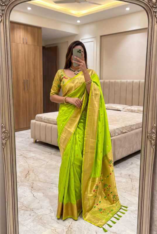 YNF Wholesale Paithani Silk Designer Sarees KESH700 Munia | Surat Manufacturer