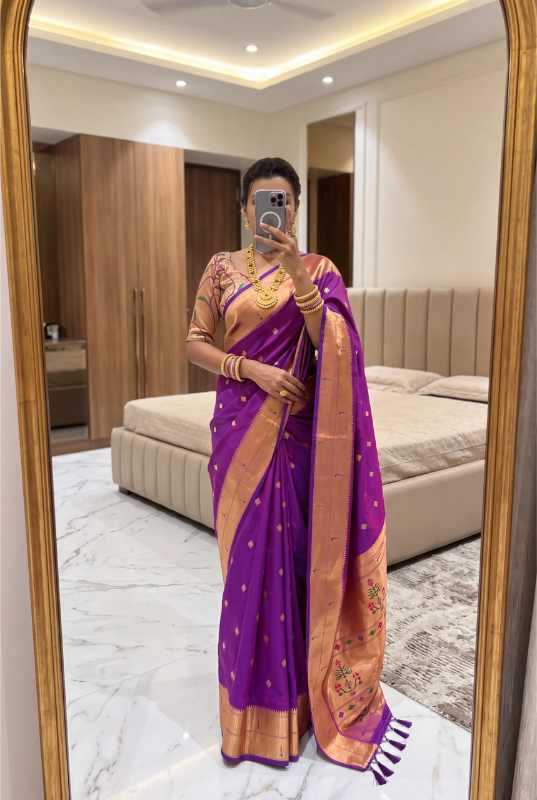 YNF Wholesale Paithani Silk Designer Sarees KESH700 Munia | Surat Manufacturer