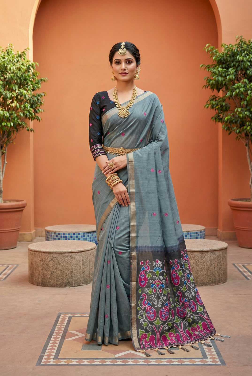 YNF Wholesale Pure Cotton Traditional Sarees KESH700 Patola | Surat Manufacturer
