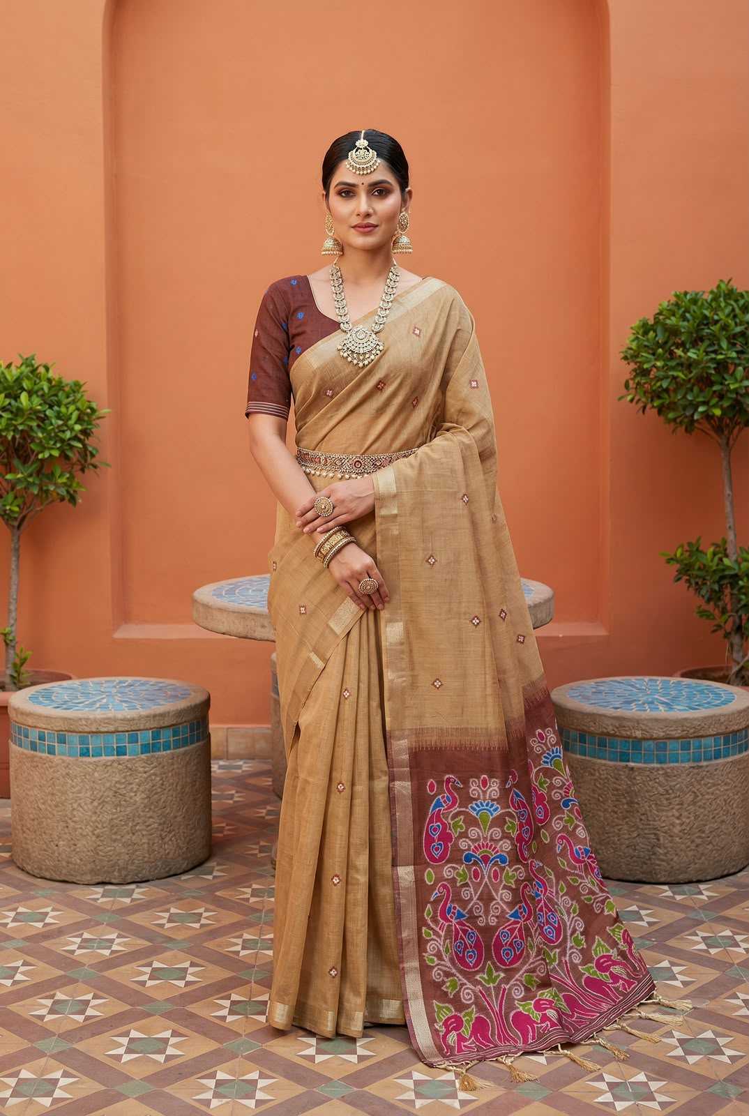 YNF Wholesale Pure Cotton Traditional Sarees KESH700 Patola | Surat Manufacturer