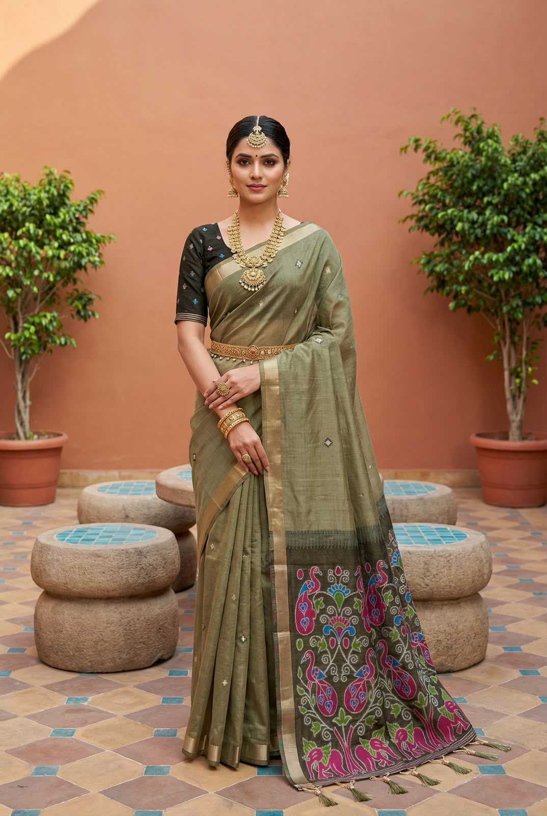 YNF Wholesale Pure Cotton Traditional Sarees KESH700 Patola | Surat Manufacturer