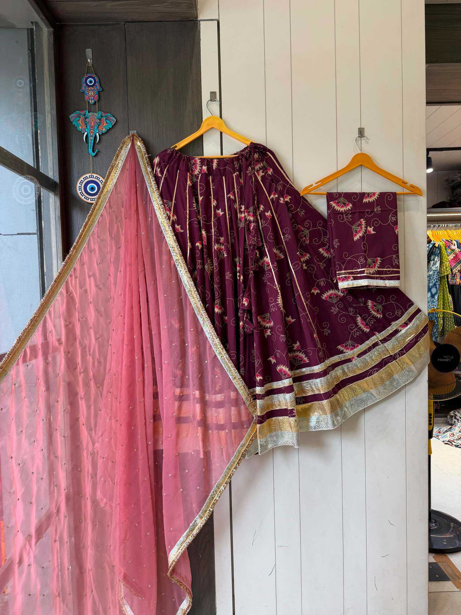YNF Wholesale Cotton Cambric Fancy Lehenga KESH711 5 Star Pair | Surat Manufacturer
