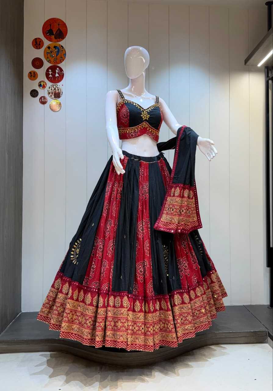 YNF Wholesale Cotton Fancy Lehenga KESH711 Ajrakh Spa | Surat Manufacturer
