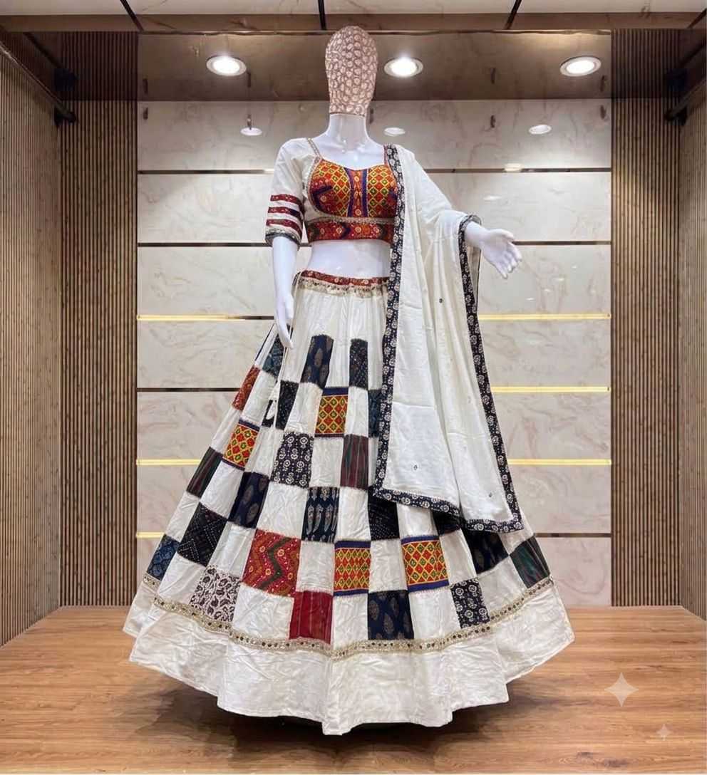 YNF Wholesale Cotton Designer Lehenga KESH711 Box Patch Gamthi | Surat Manufacturer