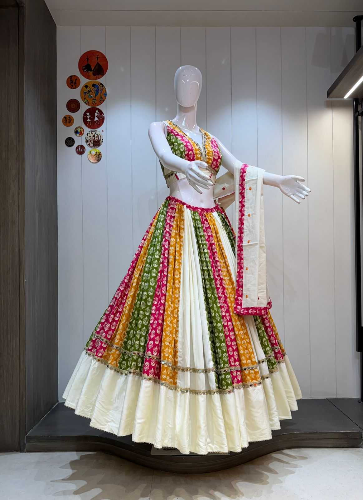 YNF Wholesale Cotton Cambric Fancy Lehenga KESH711 Bubbles Heavy | Surat Manufacturer