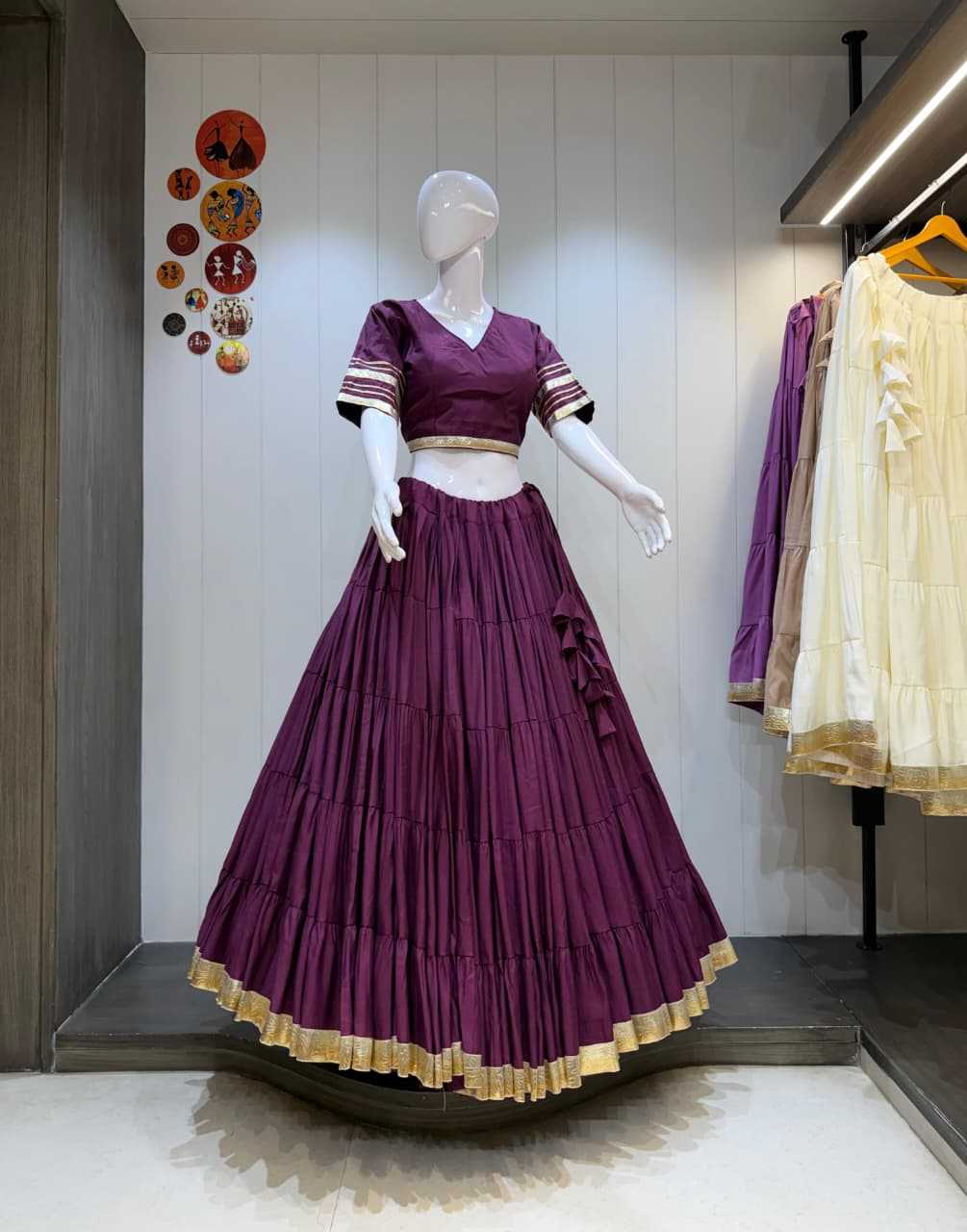 YNF Wholesale Heavy Roman Silk Fancy Lehenga KESH711 Chocolate | Surat Manufacturer