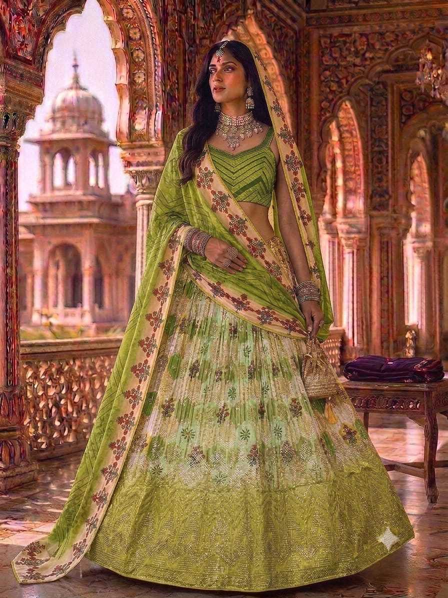 YNF Wholesale Chinon Fancy Lehenga KESH711 Kavyanika | Surat Manufacturer