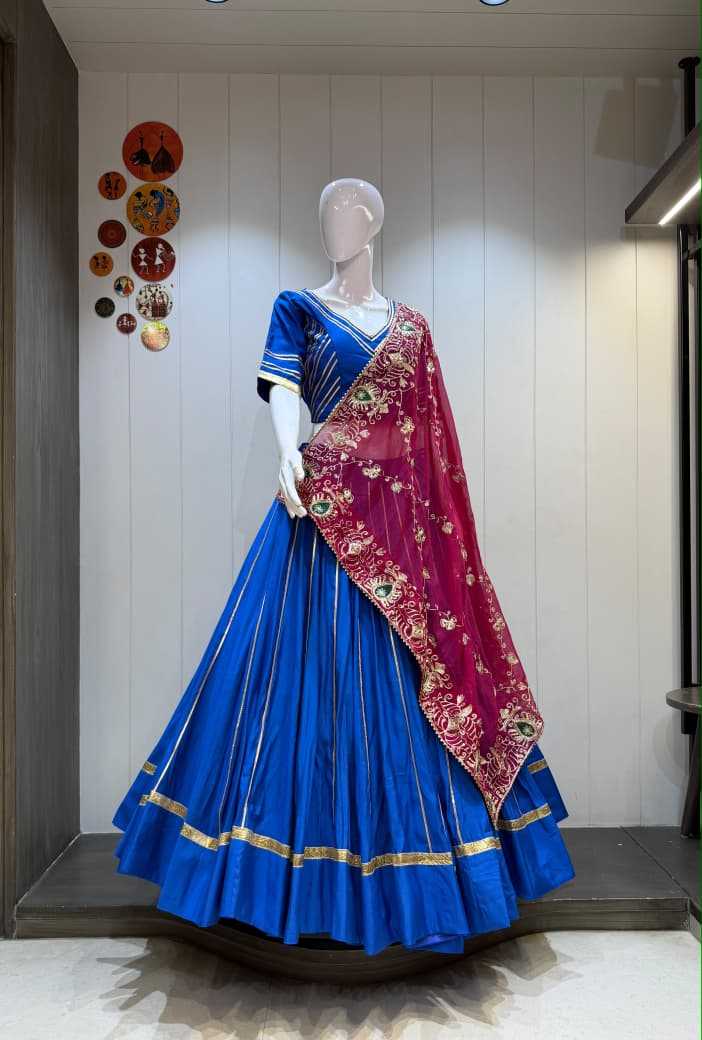 YNF Wholesale Heavy Roman Silk Traditional Lehenga KESH711 One Line 2 Piece | Surat Manufacturer