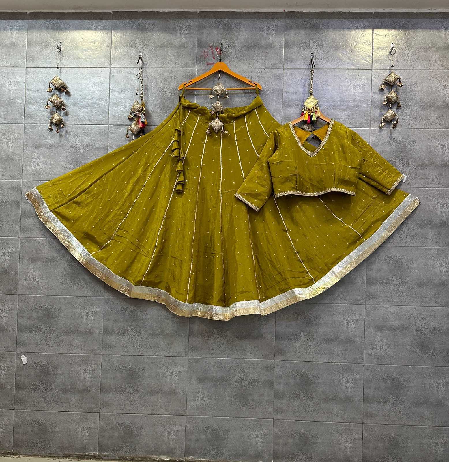 YNF Wholesale Tissue Silk Silk Lehenga KESH711 Tissue Candy | Surat Manufacturer