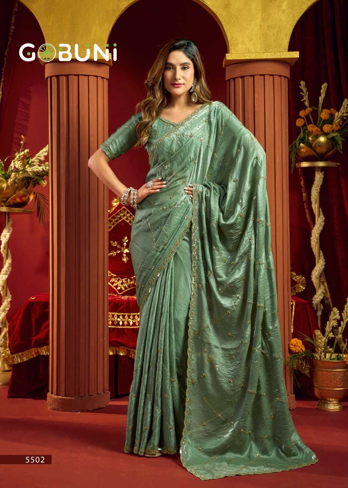 YNF Wholesale Velvet Designer Sarees KESH722 Gobuni Sania | Surat Manufacturer