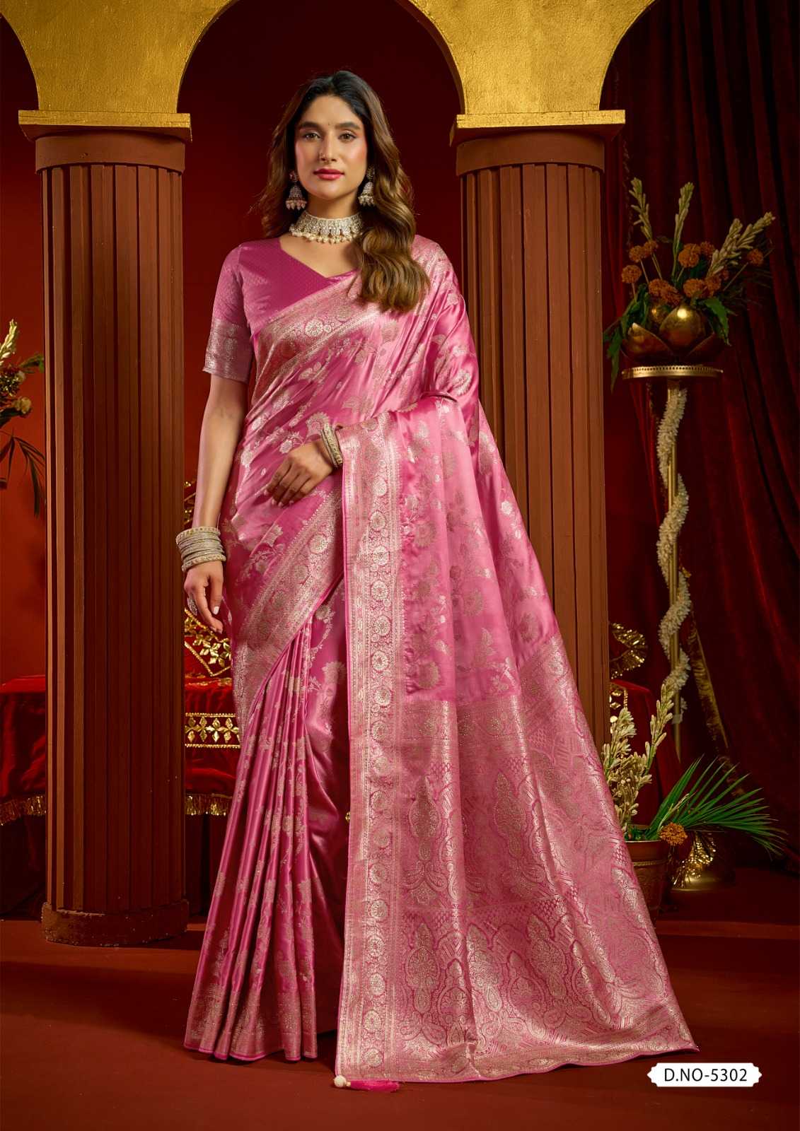 YNF Wholesale Satin Silk Traditional Silk Sarees KESH722 Gobuni Sumona | Surat Manufacturer