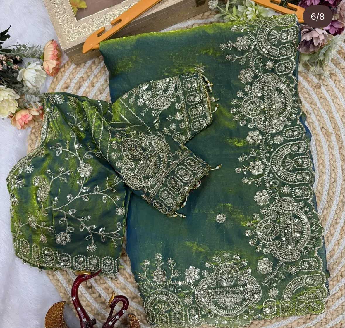 YNF Wholesale Satin Sequence Sarees KESH727 Devika | Surat Manufacturer