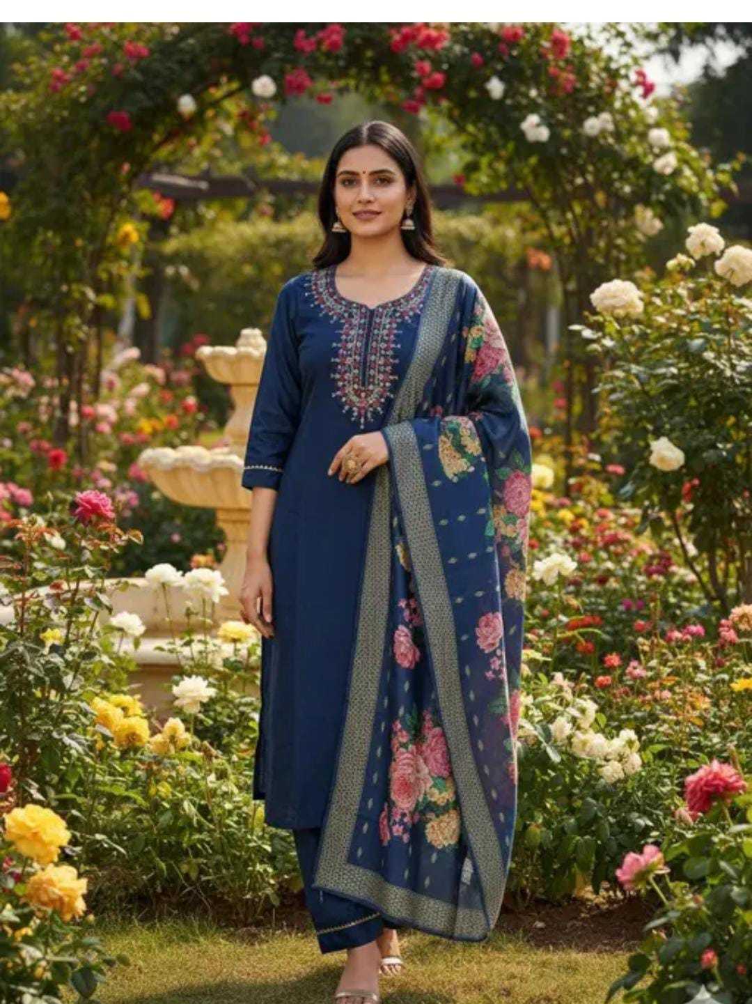 YNF Wholesale Cotton Party Wear Kurtis KESH738 Cat | Surat Manufacturer