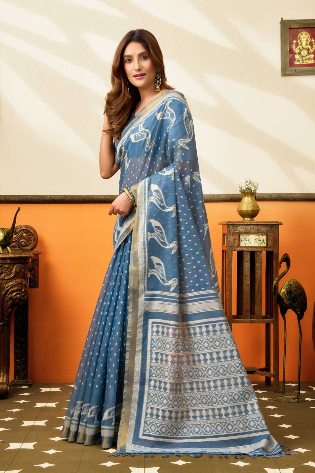 YNF Wholesale Cotton Fancy Sarees KESH744 GOBUNI SANGEETA | Surat Manufacturer