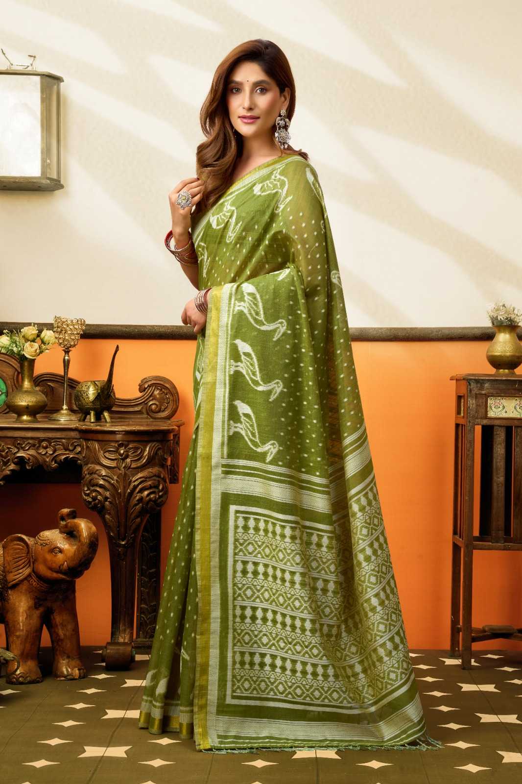 YNF Wholesale Cotton Fancy Sarees KESH744 GOBUNI SANGEETA | Surat Manufacturer