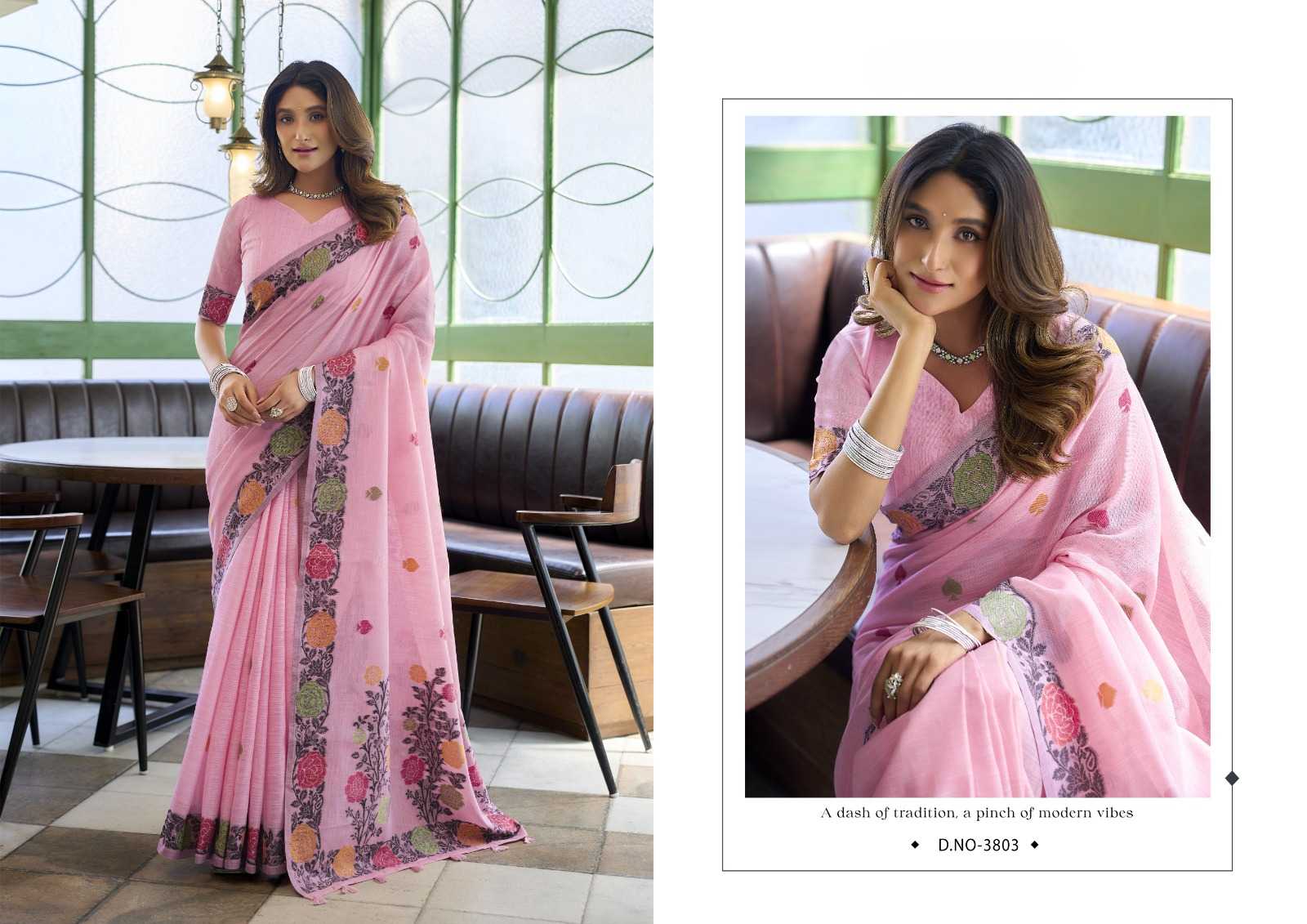 YNF Wholesale Linen Designer Sarees KESH744 GOBUNI SUMAN | Surat Manufacturer