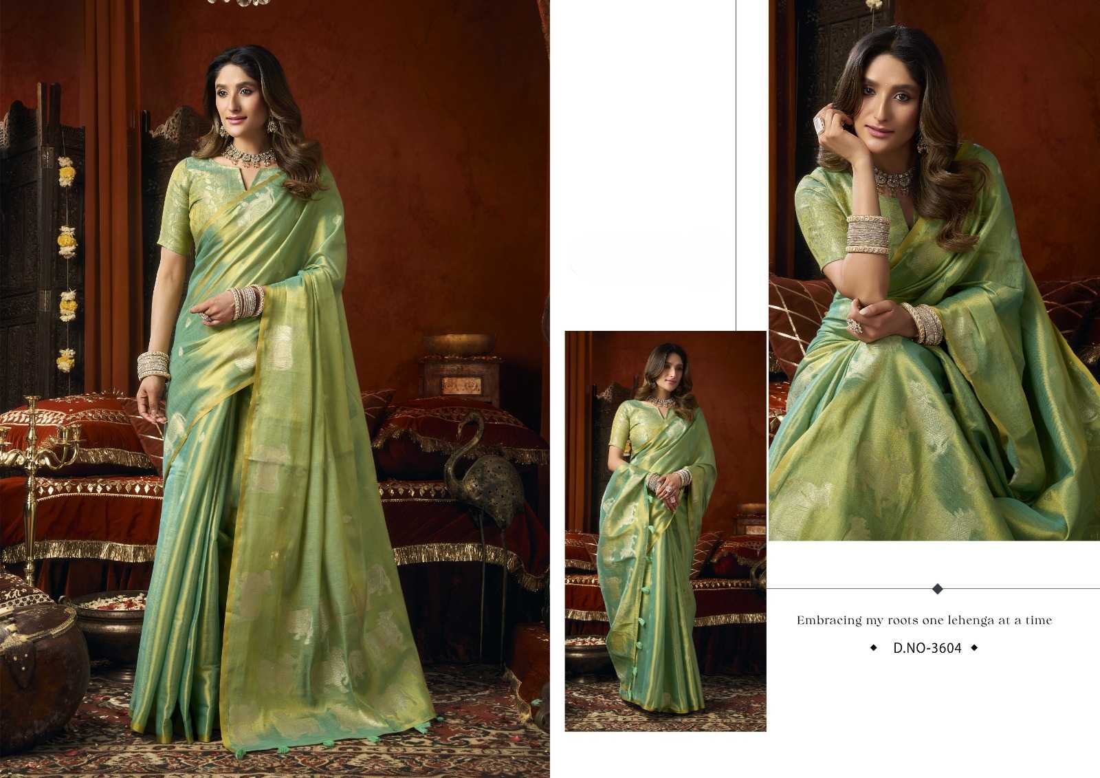 YNF Wholesale Tissue Designer Sarees KESH744 GOBUNI SUPRIYA | Surat Manufacturer