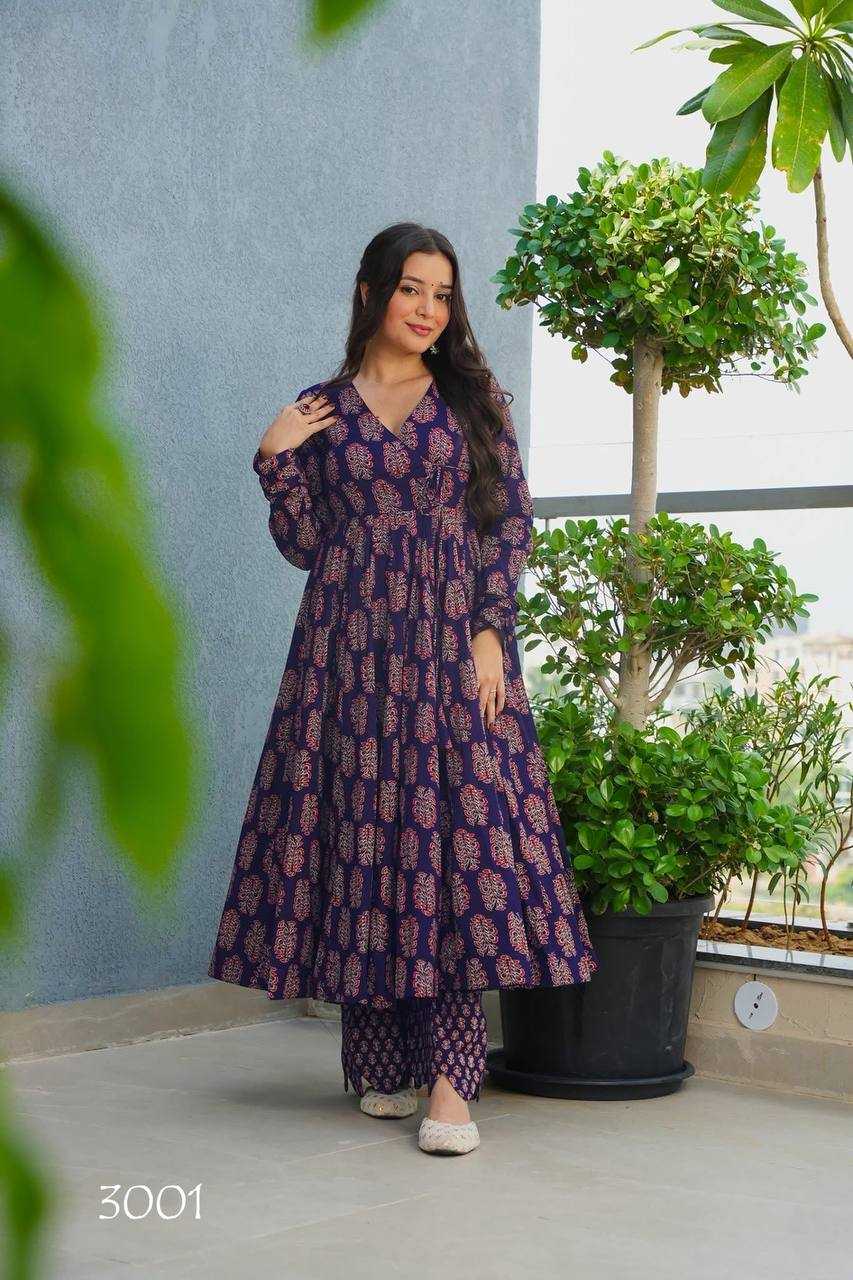 YNF Wholesale Heavy Rayon Printed Gowns KESH744 VYOMA V-3 | Surat Manufacturer