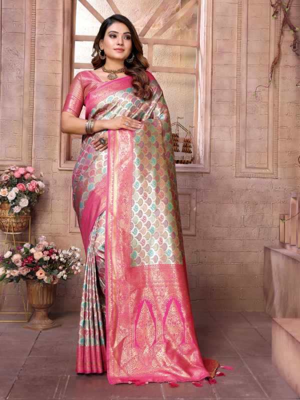 YNF Wholesale Banarasi Soft Silk Party Wear Sarees KESH753 Somya | Surat Manufacturer
