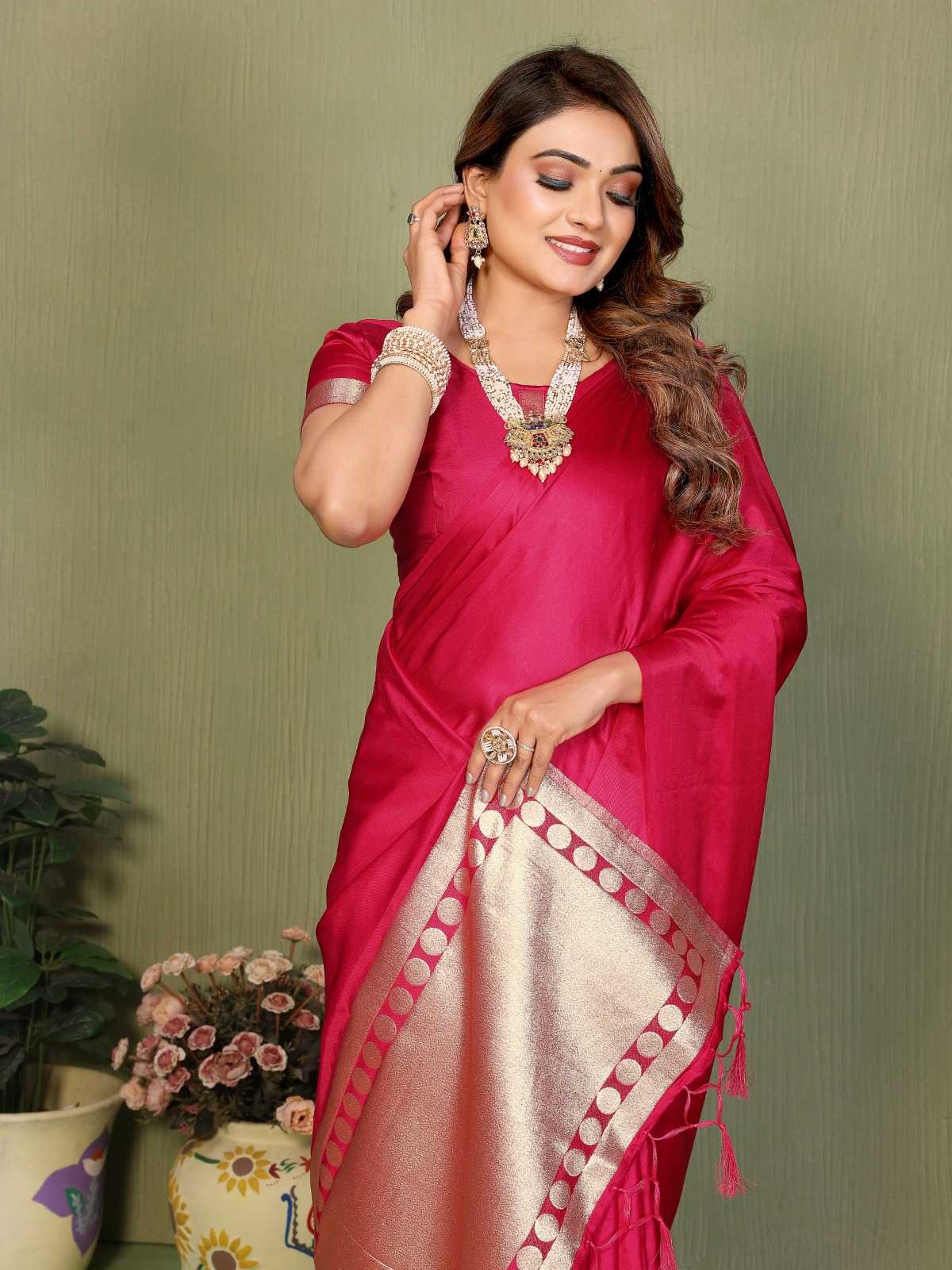 YNF Wholesale Satin Silk Zari Border Sarees KESH753 SWARGINI | Surat Manufacturer