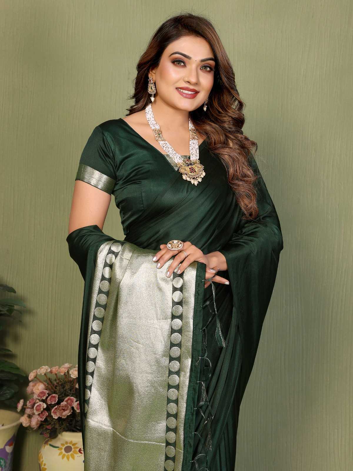YNF Wholesale Satin Silk Zari Border Sarees KESH753 SWARGINI | Surat Manufacturer