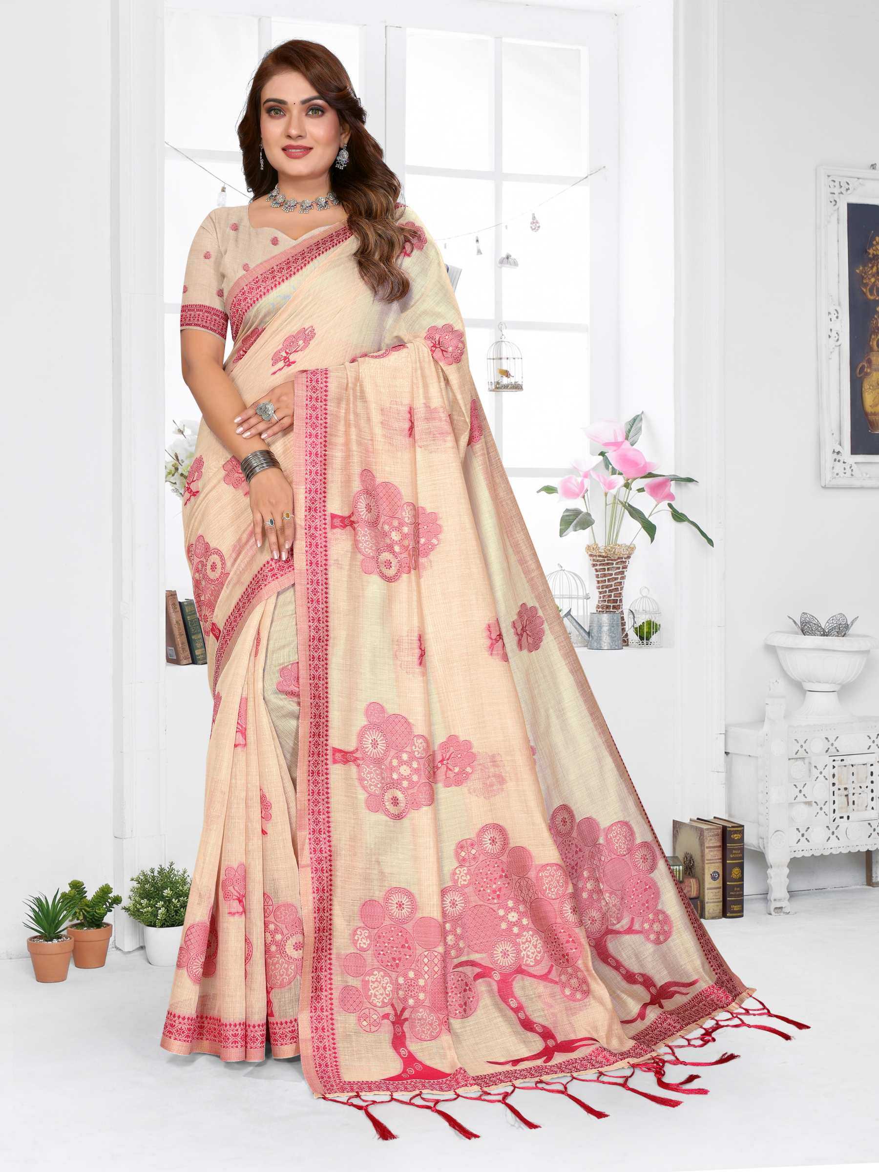 YNF Wholesale Cotton Fancy Sarees RIN144 Ashiwini | Surat Manufacturer