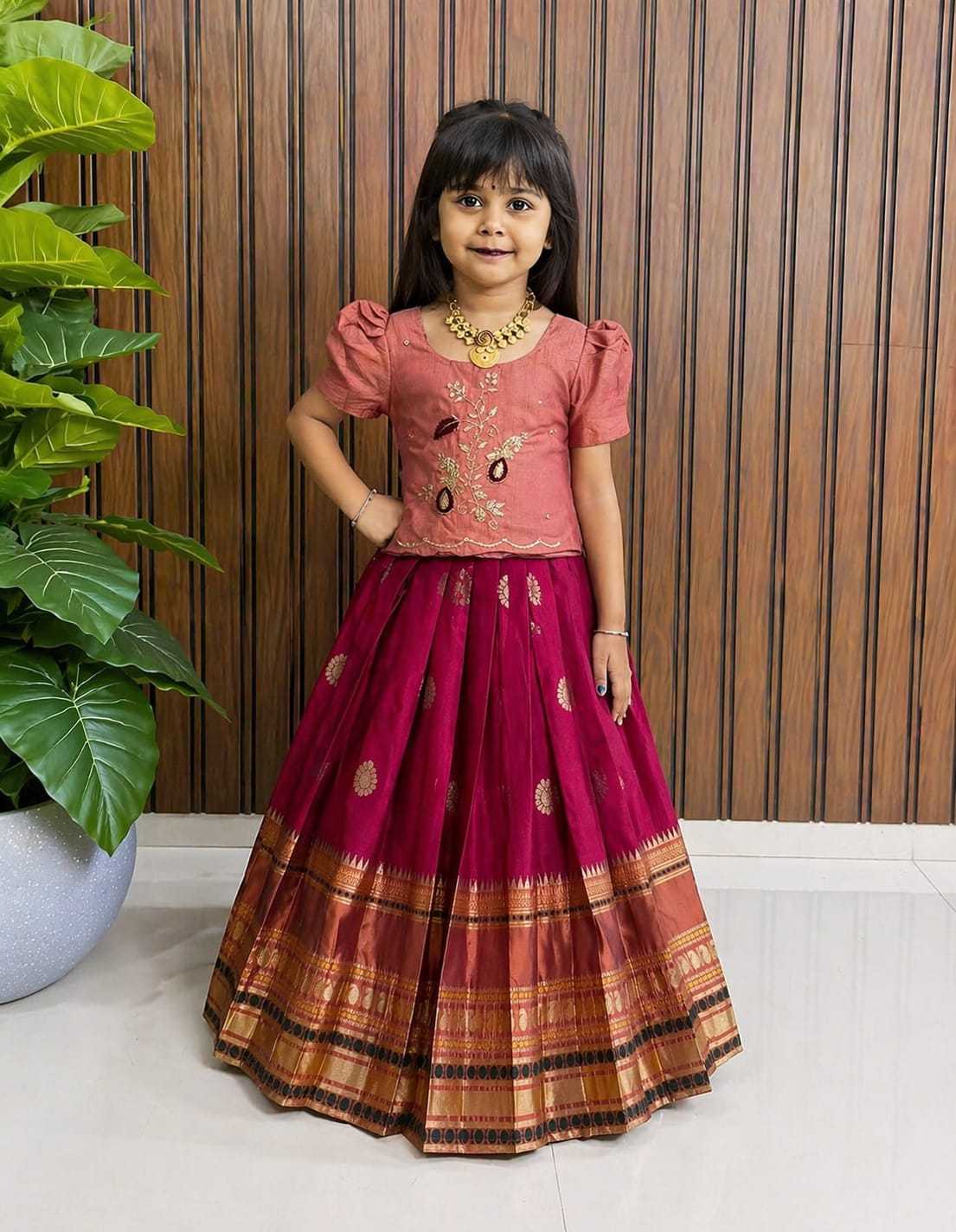 YNF Wholesale Pure Silk Kids Ethnic Wear RIN161 FULL | Surat Manufacturer