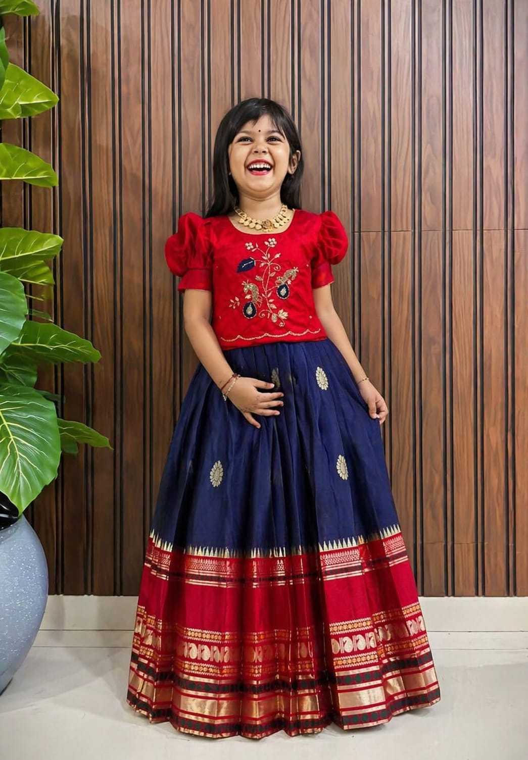 YNF Wholesale Pure Silk Kids Ethnic Wear RIN161 FULL | Surat Manufacturer