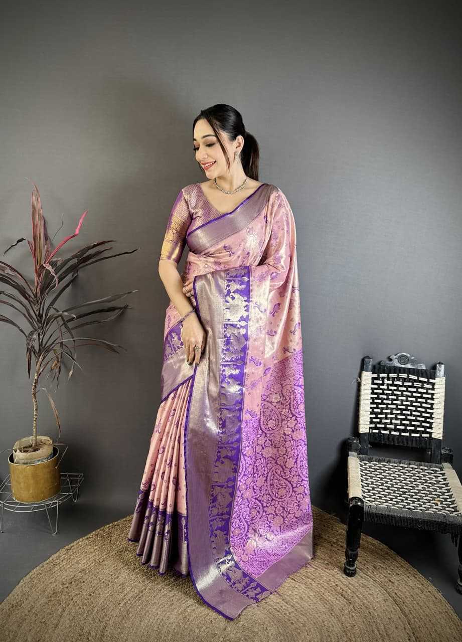 YNF Wholesale Kanjivaram Silk Zari Border Sarees RIN211 Kanjivaram | Surat Manufacturer