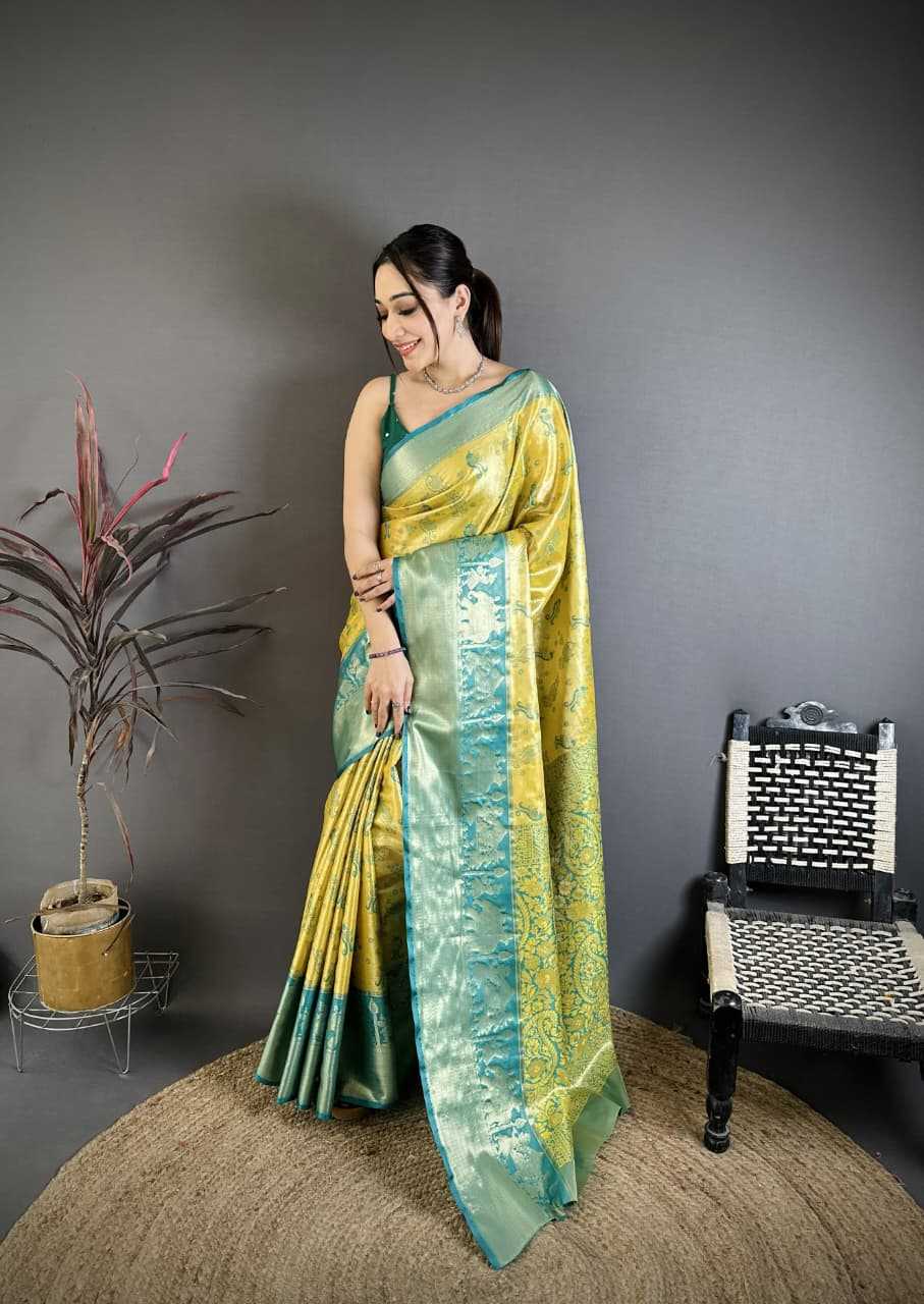 YNF Wholesale Kanjivaram Silk Zari Border Sarees RIN211 Kanjivaram | Surat Manufacturer
