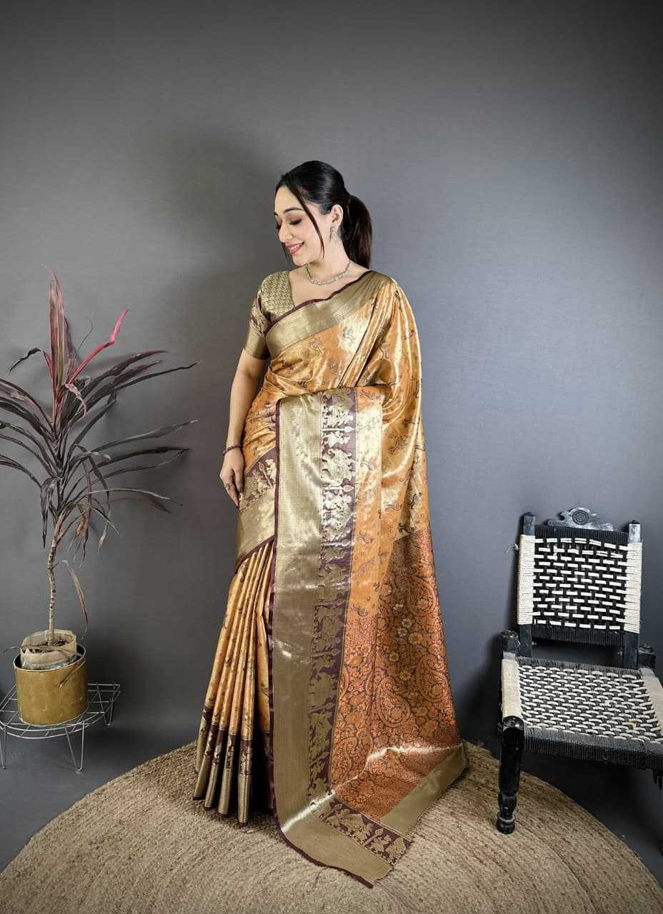 YNF Wholesale Kanjivaram Silk Zari Border Sarees RIN211 Kanjivaram | Surat Manufacturer