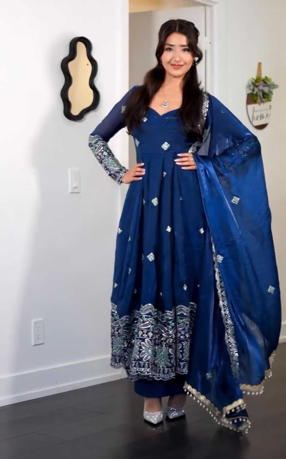 YNF Wholesale Satin Fancy Gowns RIN215 1196 | Surat Manufacturer