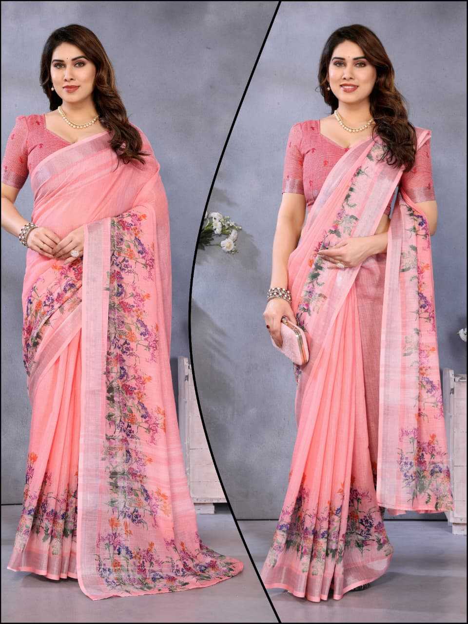 YNF Wholesale Cotton Printed Sarees RIN231 01 | Surat Manufacturer