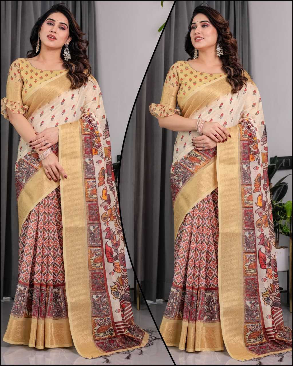 YNF Wholesale Zari Silk Printed Sarees RIN231 Digital | Surat Manufacturer